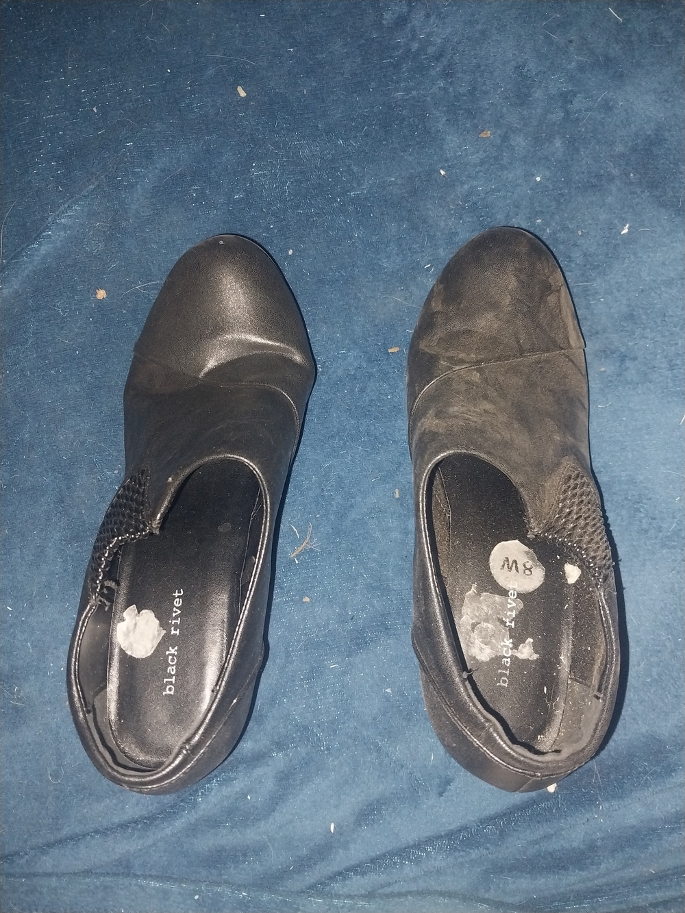 Black Rivet Black Slip-On Women's Casual Shoes